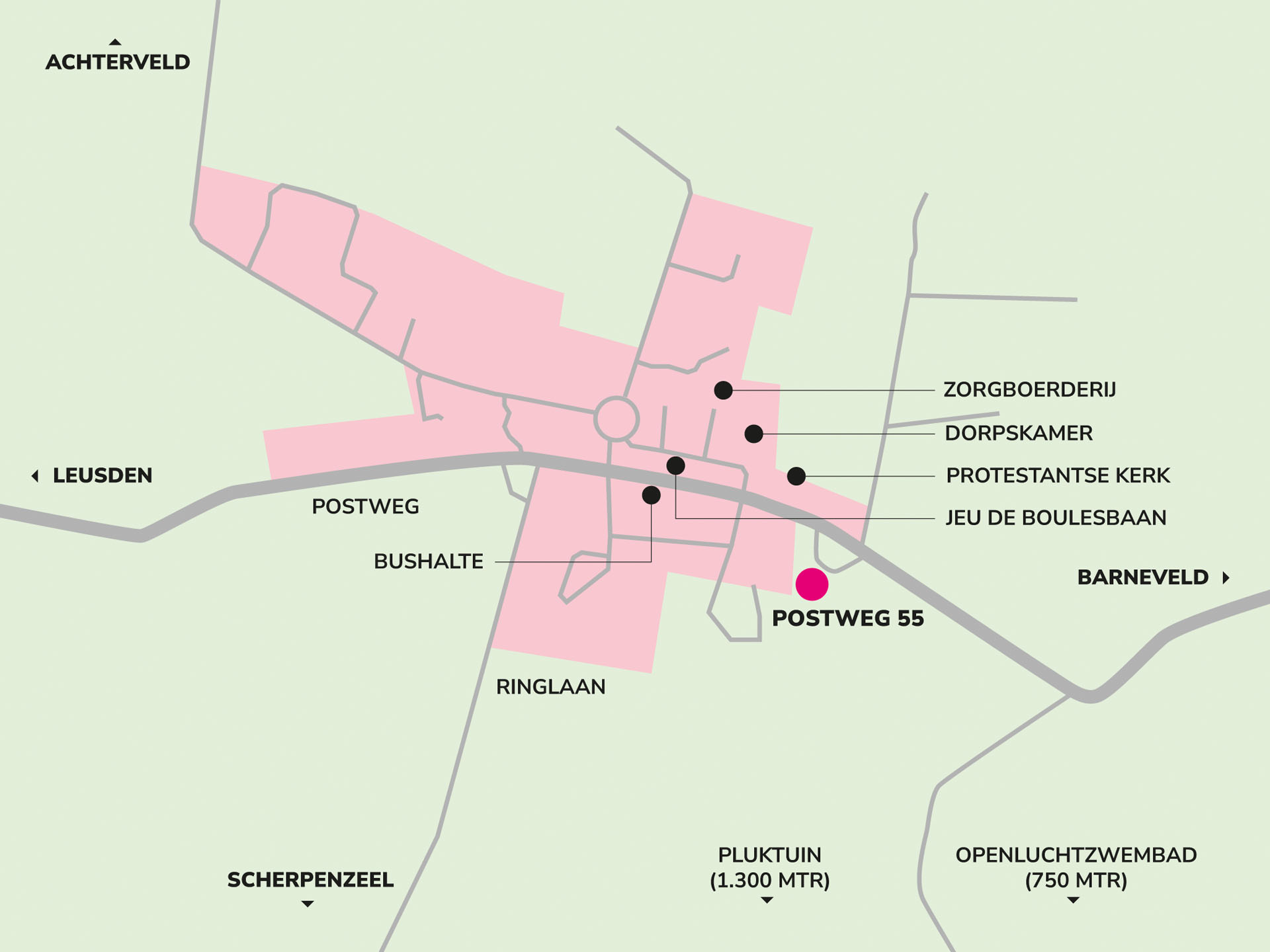 Stichting Met Elkaar De Glind plattegrond Stichting Met Elkaar De Glind plattegrond